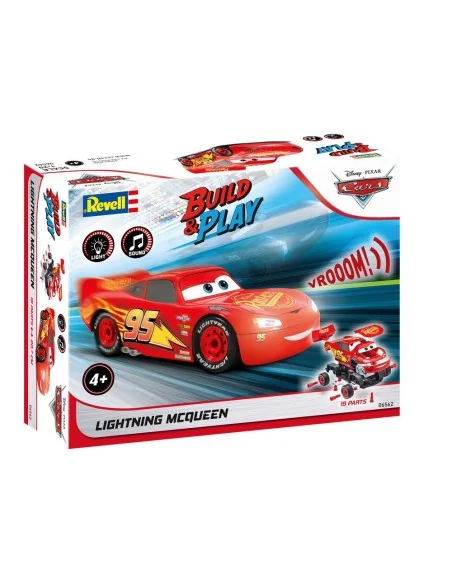 Lightning McQueen Disney-Cars Auto mit Licht&Sound, 1/20 - Revell 0...