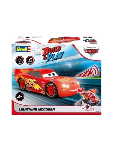 Lightning McQueen Disney-Cars Auto mit Licht&Sound, 1/20 - Revell 0...