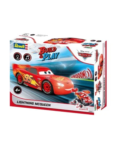 Lightning McQueen Disney-Cars Auto mit Licht&Sound, 1/20 - Revell 0...