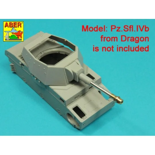 Germ. 10, 5 cm L/28 Barrel for Pz.Sfl.IVb or Heuschrecke Ivb, 1/35 ...