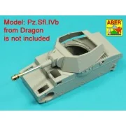 Germ. 10, 5 cm L/28 Barrel for Pz.Sfl.IVb or Heuschrecke Ivb, 1/35 ...