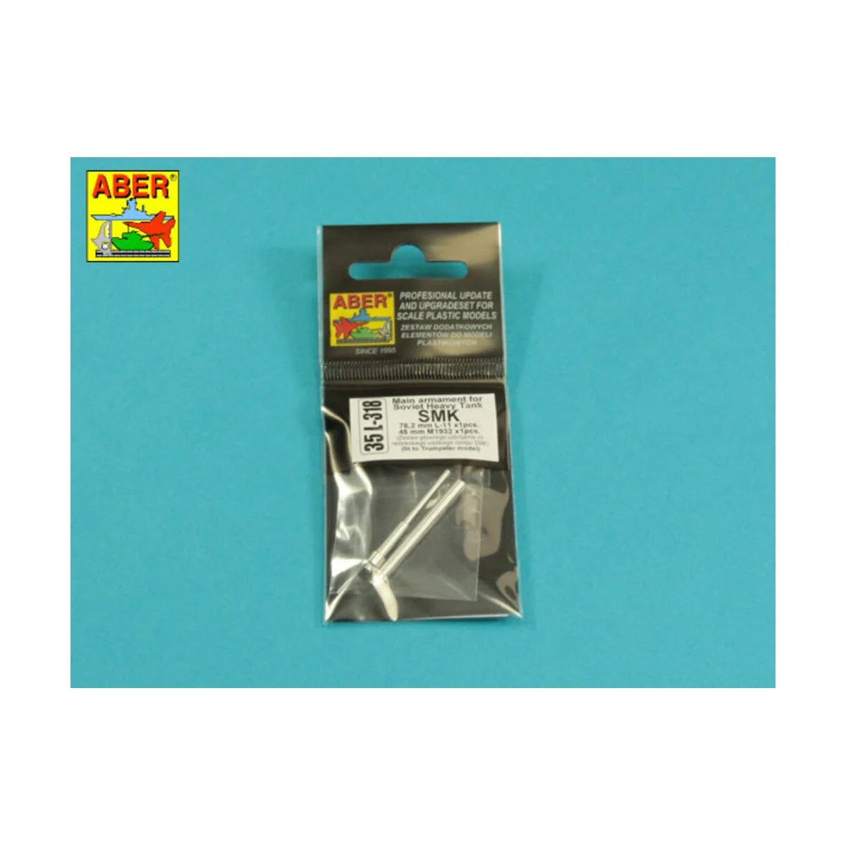 Main Armament for Soviet Heavy Tank SMK 1x76, 2mm L-11, 1x45mm M193...