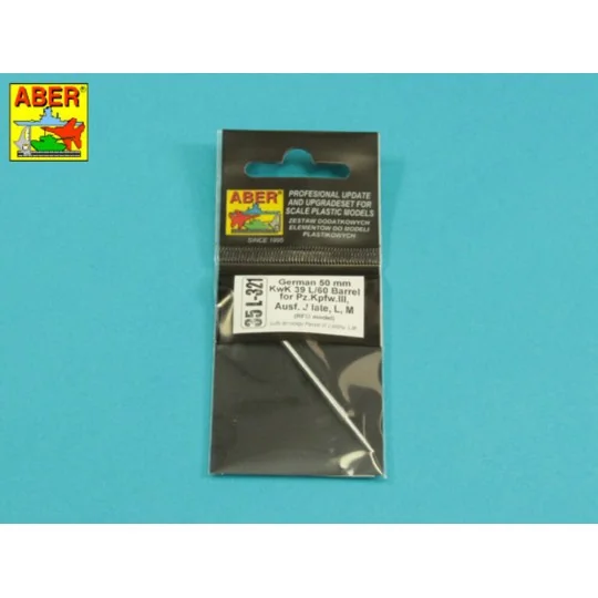 Germ.50mm KwK39L/60 Barrel Pz.Kpfw.IIIAusfJ, L, M., 1/35 - Aber Mod...