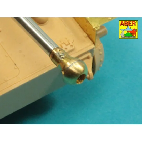 Germ.75mm barrel for KwK40L/43 with single baffle muzzle brake for ...