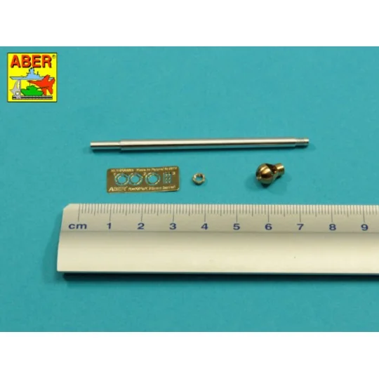 Germ.75mm barrel for KwK40L/43 with single baffle muzzle brake for ...