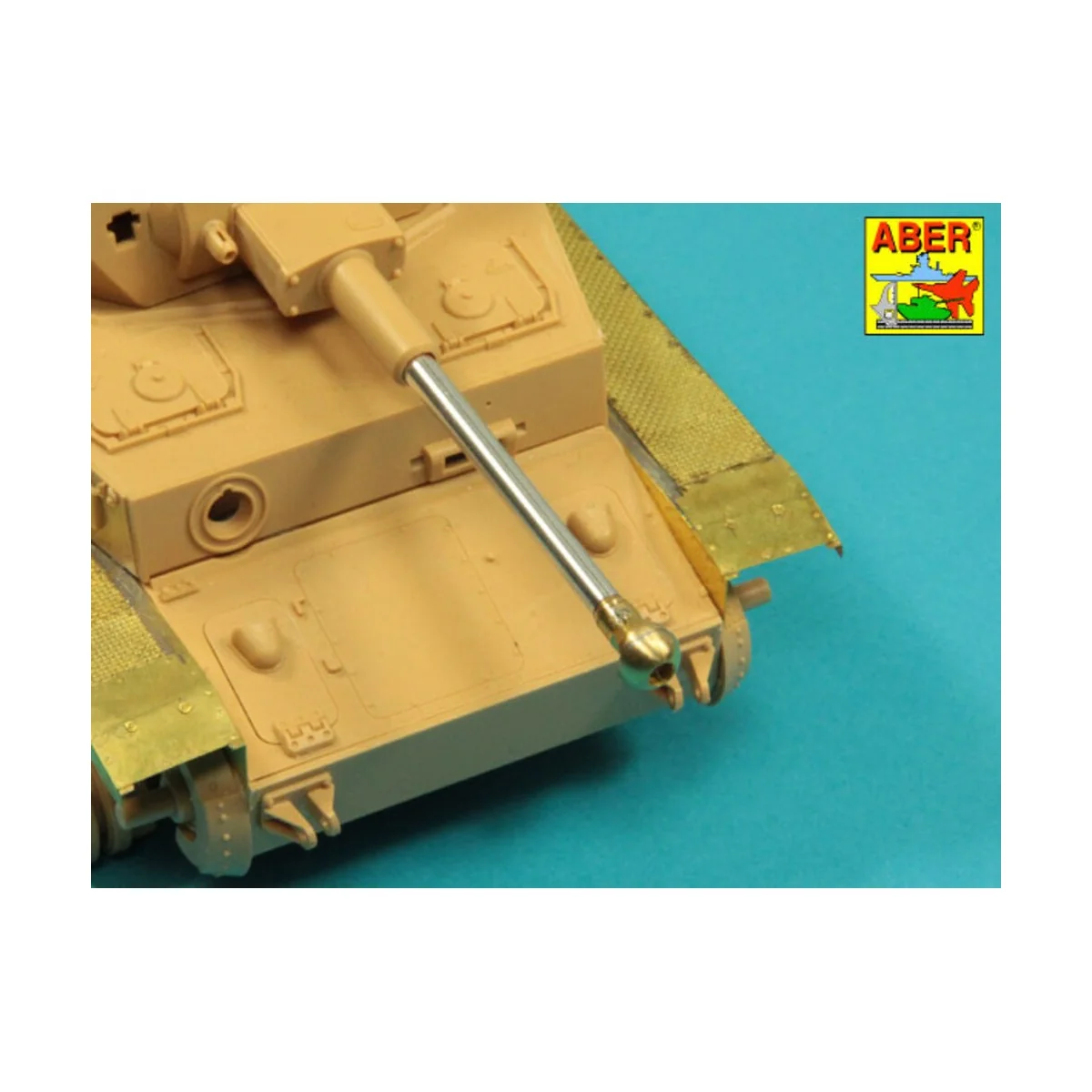 Germ.75mm barrel for KwK40L/43 with single baffle muzzle brake for ...