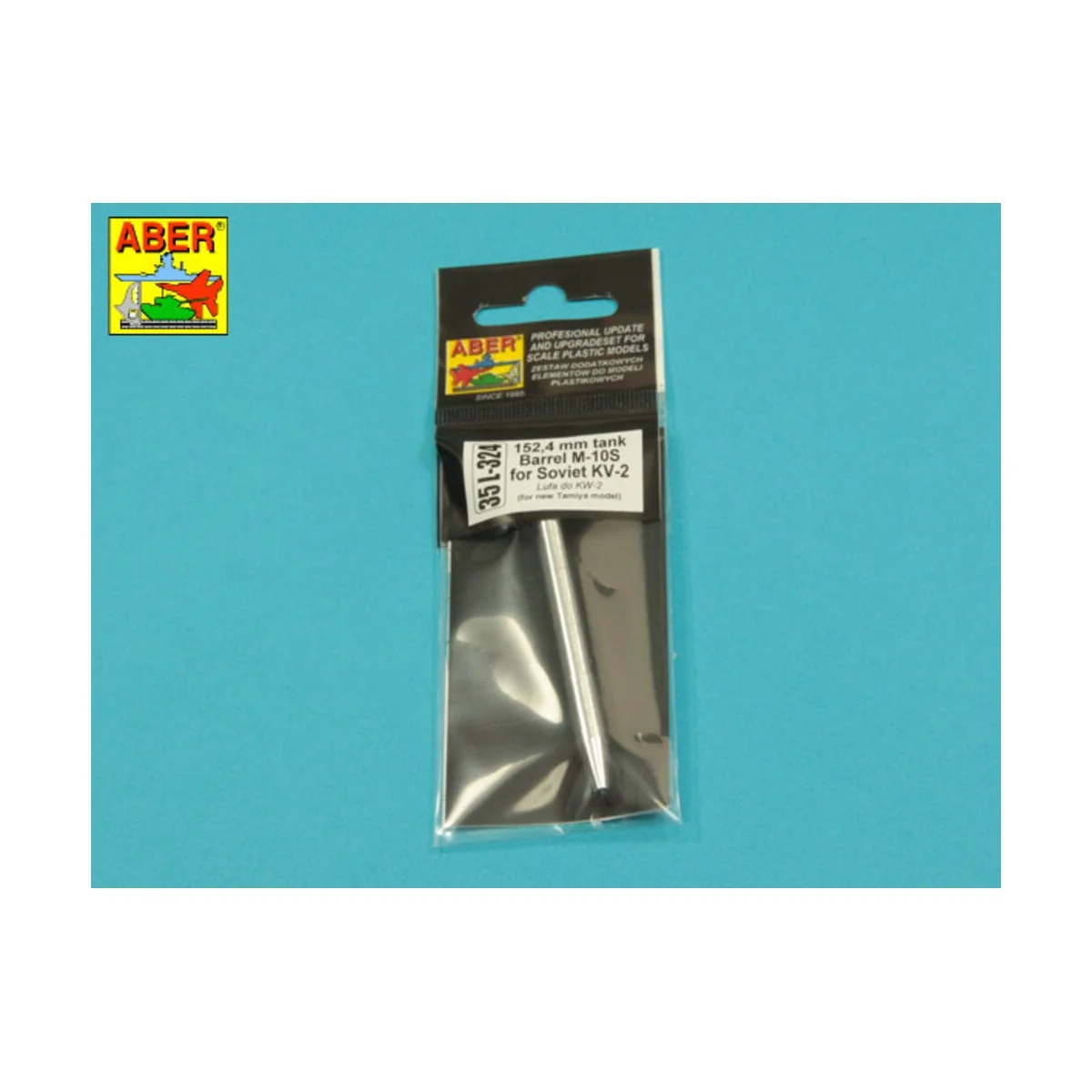 152, 4mm Soviet M-10S barrel for KV-2, 1/35 - Aber Models 35 L-324 152, 4mm Soviet M-10S barrel for KV-2, 1/35 - Aber Models 35 L-324