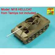 76mm M1A1 Barrel for M18 Helcat U.S. Tank Destroyer - Aber Models 3...