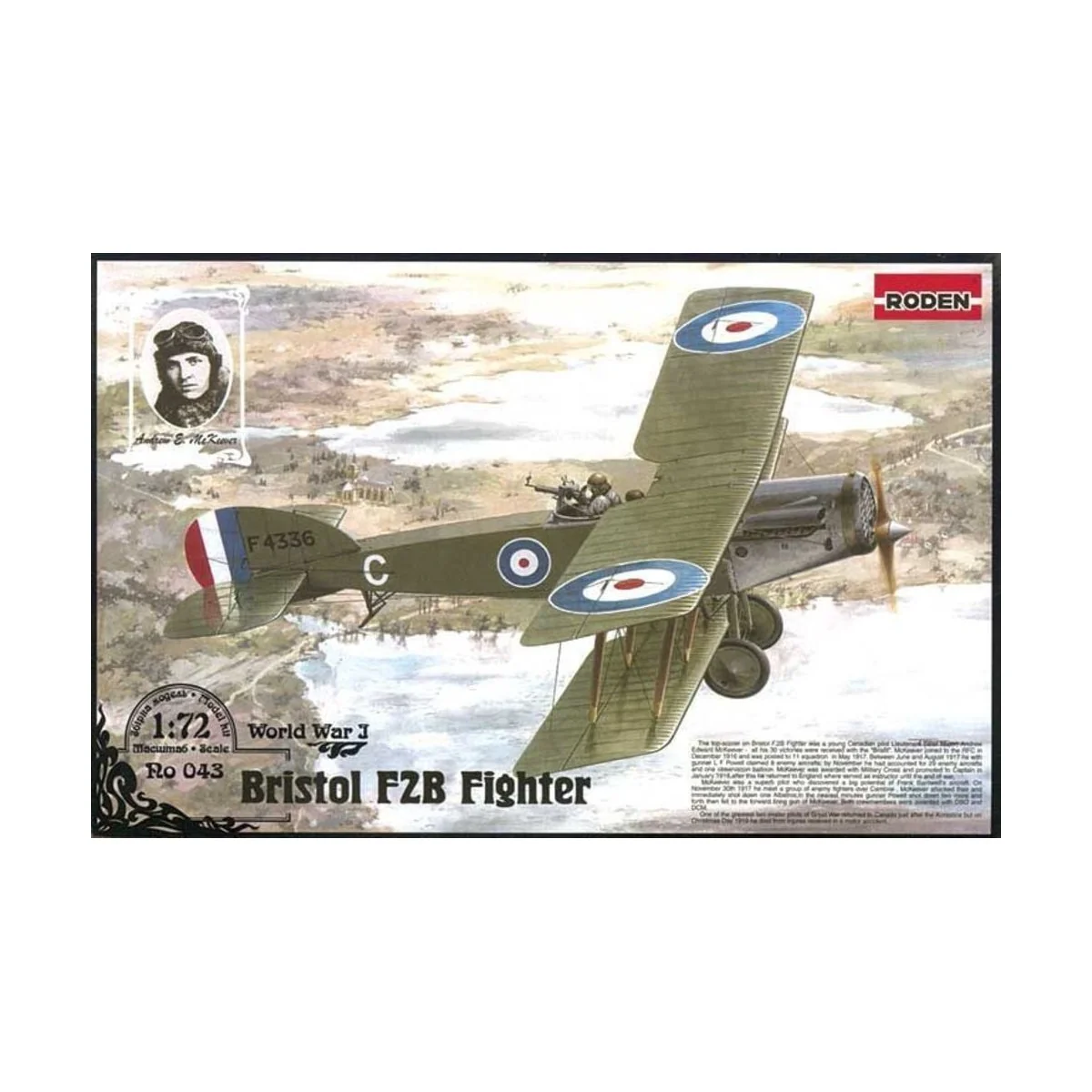 Bristol F.2B Fighter, 1/72 - Roden 043 Bristol F.2B Fighter, 1/72 - Roden 043