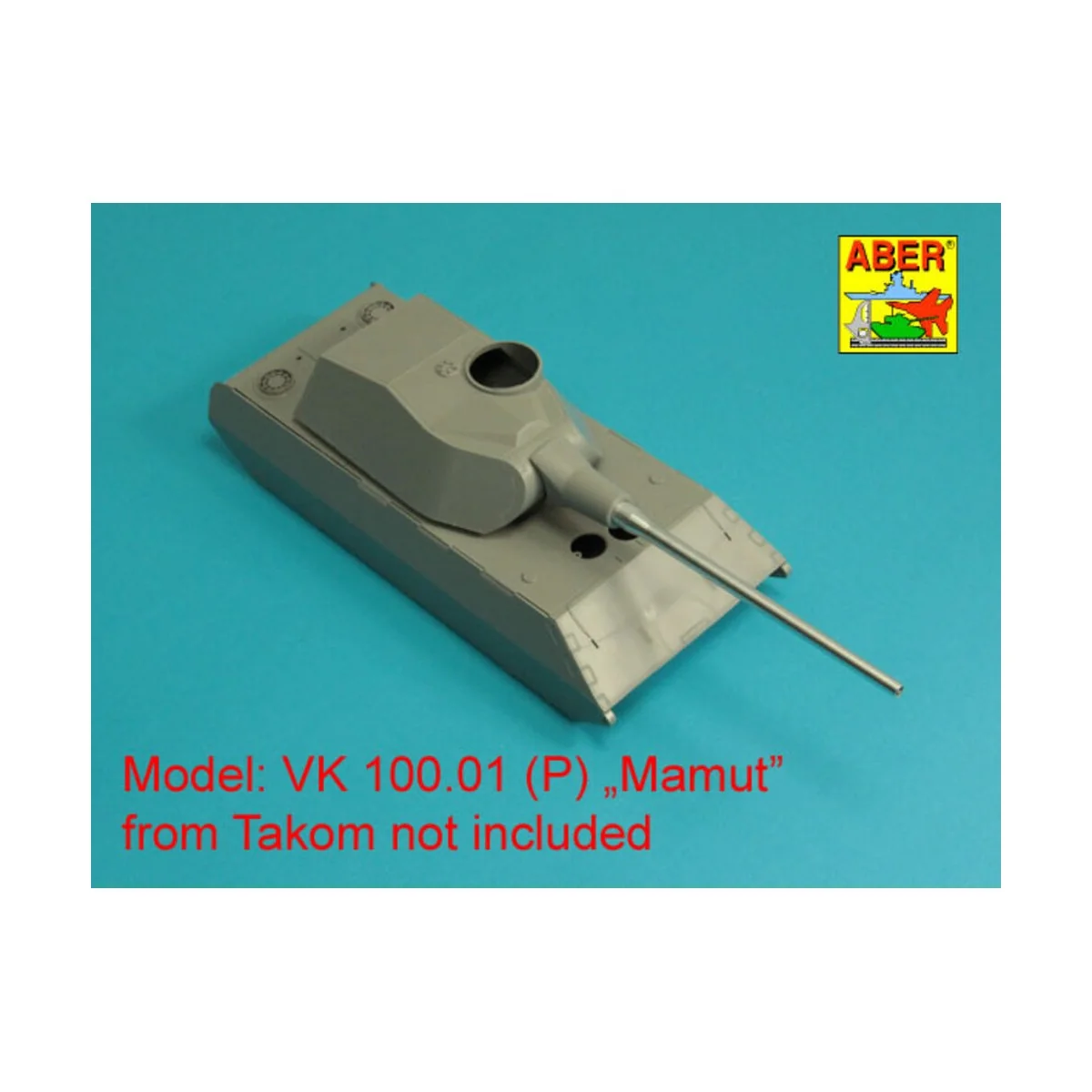 Barrel 128mm PaK 44 L/55 for Vk 100.01(P) MAMMUT (Takom), 1/35 - Ab...