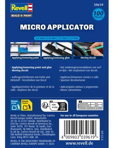 Micro Applicator / 100pcs / 2, 5mm / 2, 0mm / 1, 5mm - Revell 39619