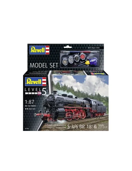 [NO_DESC] Model Set Schnellzuglokomotive S3/6 BR18mit Tender, 1/87 ...
