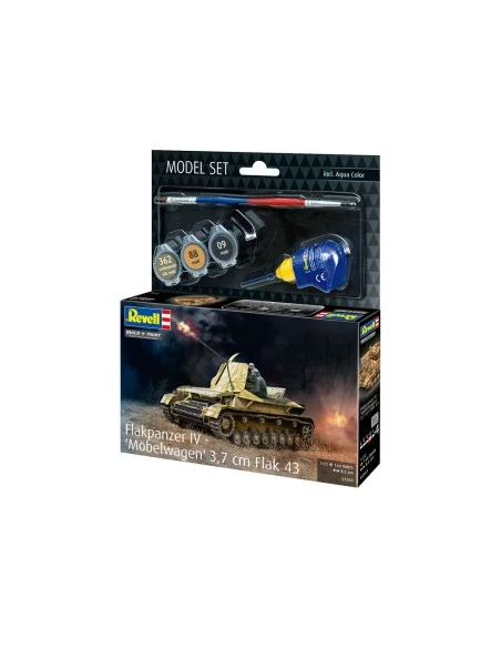 Model Set Flakpanzer IV Möbelwagen 3.7cm Flak, 1/72 - Revell 63363