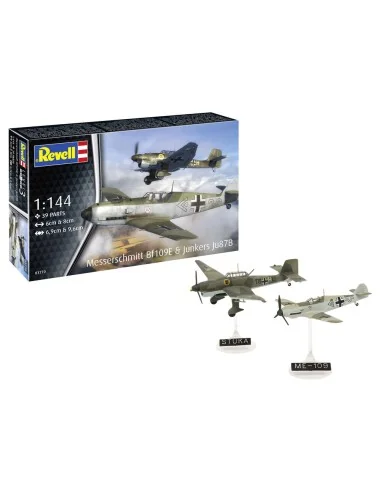 Model Set Messerschmitt Bf109E & Ju87B Stuka, 1/144 - Revell 63770