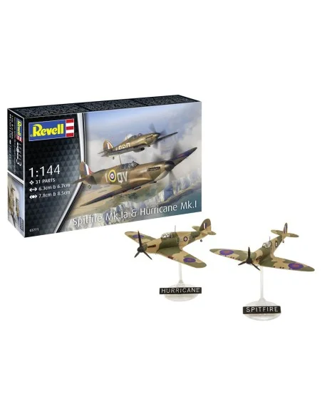 Model Set Spitfire Mk.Ia & Hurricane Mk.I, 1/144 - Revell 63771
