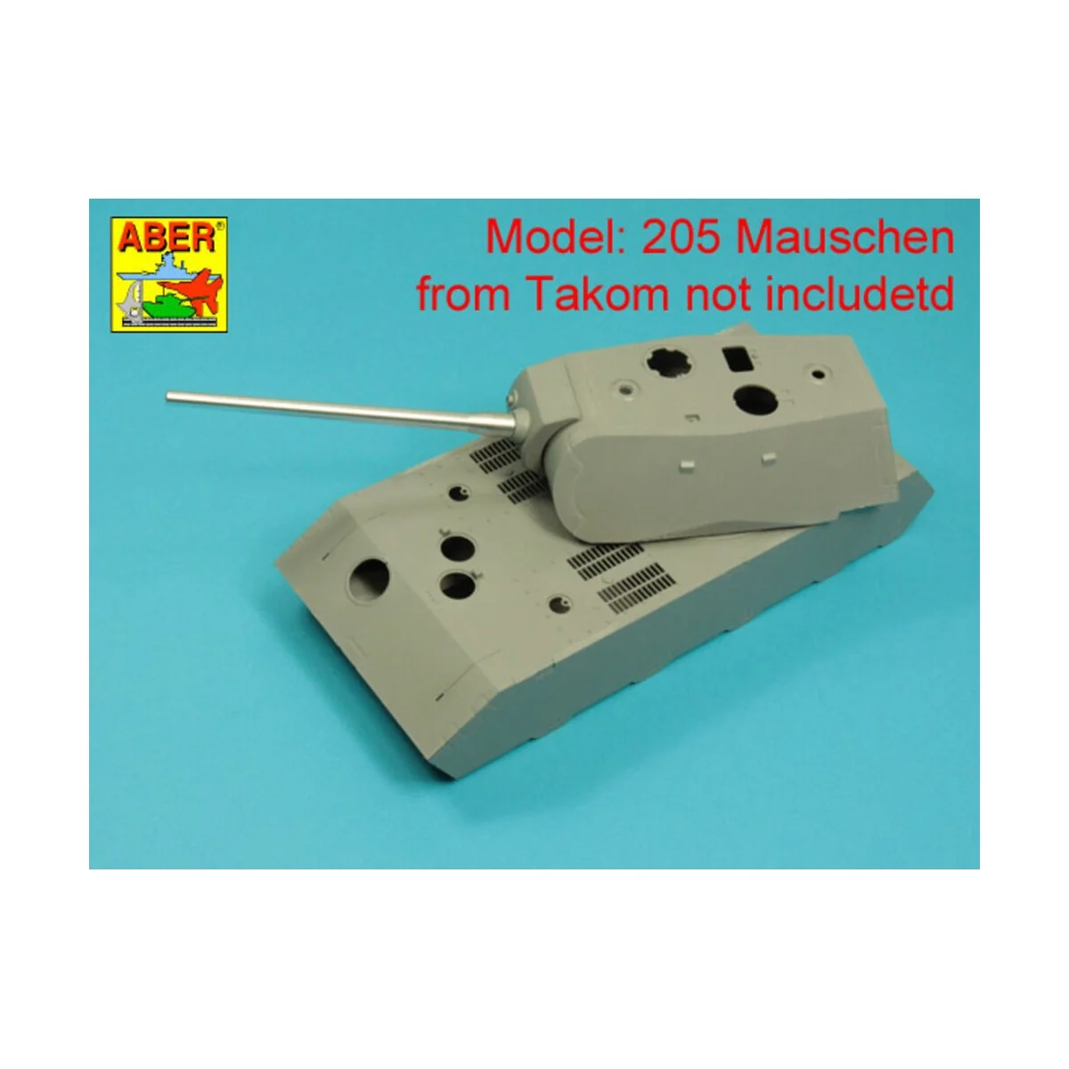 Barrel 128mm KwK 44 L/55 for Typ 204 Mauschen (Takom), 1/35 - Aber ...