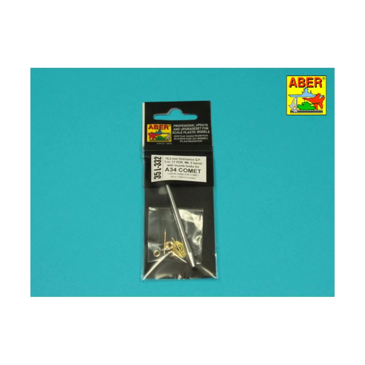 Barrel for British A34 Comet (Tamiya), 1/35 - Aber Models 35 L-332