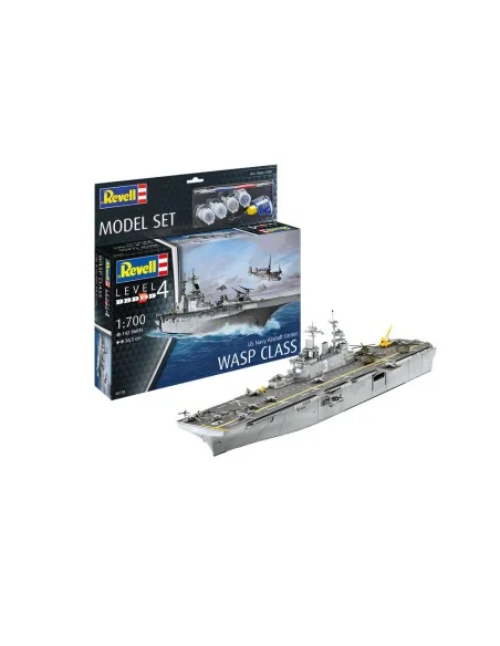 Model Set Assault Carrier USS WASP CLASS, 1/700 - Revell 65178