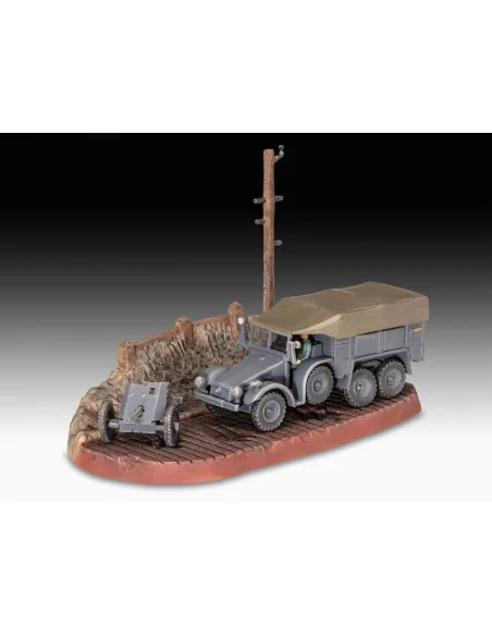 Starter Kit Krupp Protze KFZ 69 with 3, 7cm Pak, 1/76 - Revell 73344