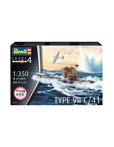 [NO_DESC] Starter Kit German Submarine Type VII C/41, 1/350 - Revel...