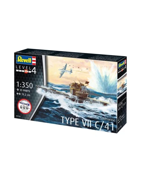 Starter Kit German Submarine Type VII C/41, 1/350 - Revell 75154