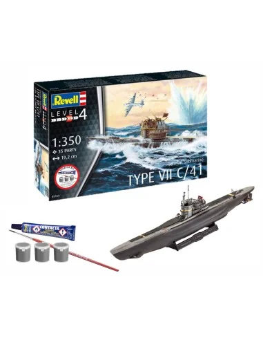 [NO_DESC] Starter Kit German Submarine Type VII C/41, 1/350 - Revel...