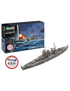 Starter Kit Battleship Gneisenau, 1/1200 - Revell 75181