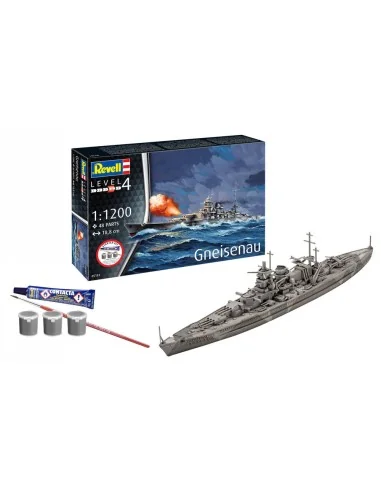 [NO_DESC] Starter Kit Battleship Gneisenau, 1/1200 - Revell 75181