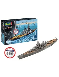Starter Kit Battleship USS New Jersey, 1/1200 - Revell 75183