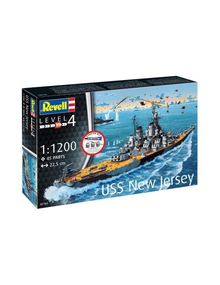 Starter Kit Battleship USS New Jersey, 1/1200 - Revell 75183