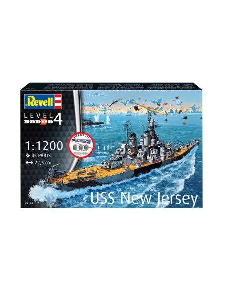 Starter Kit Battleship USS New Jersey, 1/1200 - Revell 75183