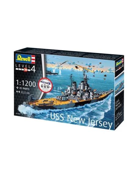 Starter Kit Battleship USS New Jersey, 1/1200 - Revell 75183