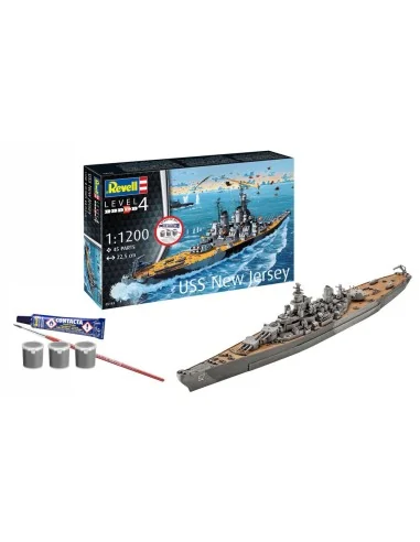 Starter Kit Battleship USS New Jersey, 1/1200 - Revell 75183