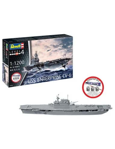 Starter Kit USS Enterprise CV-6, 1/1200 - Revell 75824