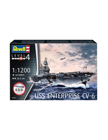 [NO_DESC] Starter Kit USS Enterprise CV-6, 1/1200 - Revell 75824