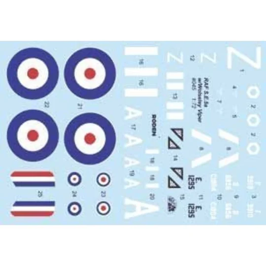 RAF S.E.5a w/Wolseley Viper, 1/72 - Roden 045 RAF S.E.5a w/Wolseley Viper, 1/72 - Roden 045