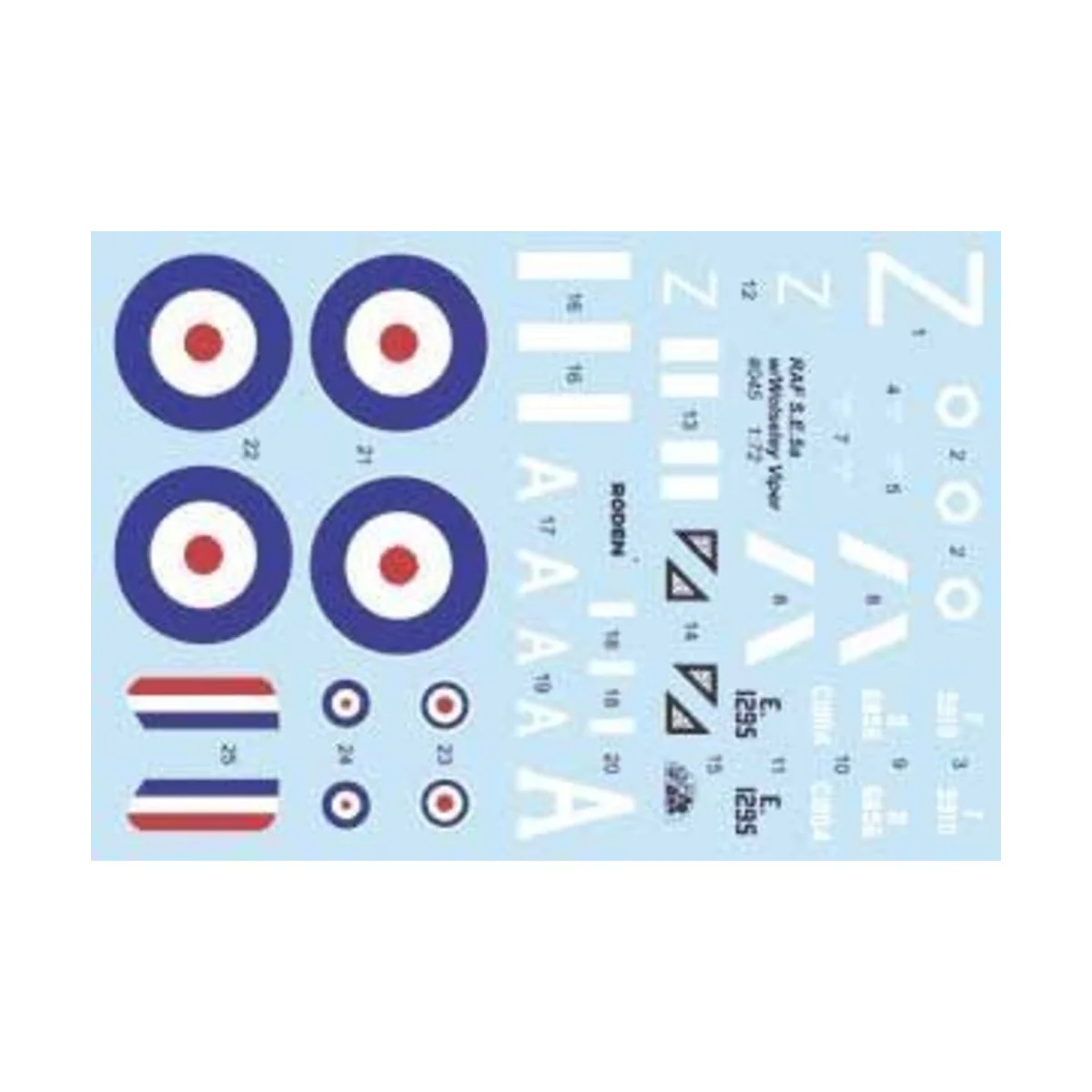 RAF S.E.5a w/Wolseley Viper, 1/72 - Roden 045 RAF S.E.5a w/Wolseley Viper, 1/72 - Roden 045