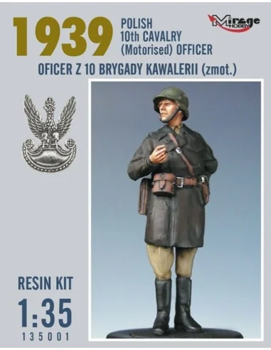 [NO_DESC] Polish Officer 1939 Motorised Artillery White Metal, 1/35...