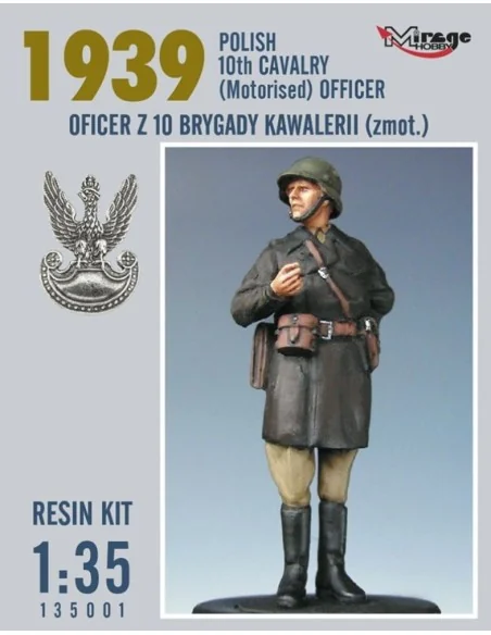 [NO_DESC] Polish Officer 1939 Motorised Artillery White Metal, 1/35...