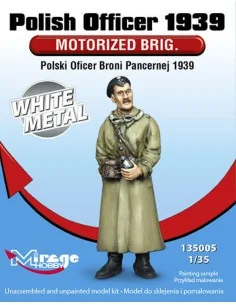 Polish Officer1939 Motorised Brig.WhiteM White Metal, 1/35 - Mirage...