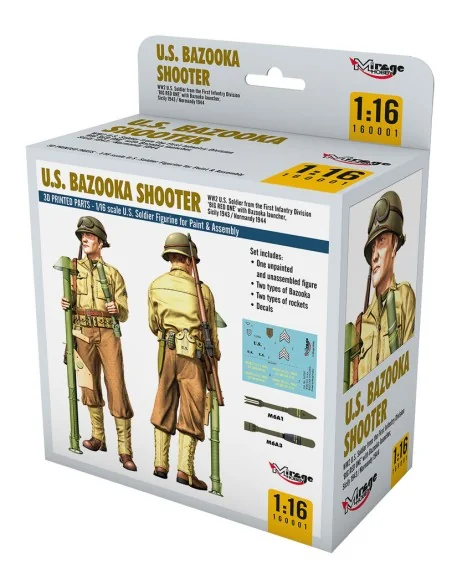 U.S. BAZOOKA SHOOTER, 1/16 - Mirage Hobby 160001