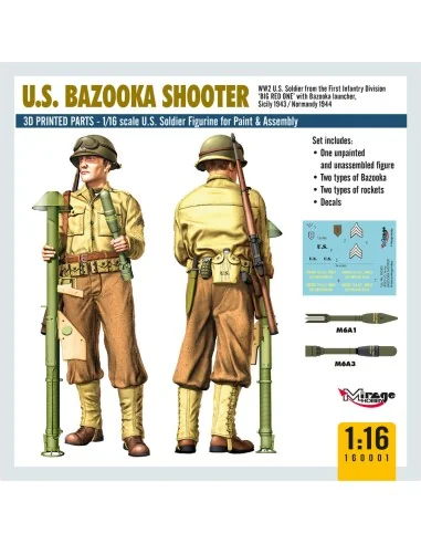 [NO_DESC] U.S. BAZOOKA SHOOTER, 1/16 - Mirage Hobby 160001