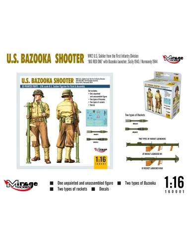U.S. BAZOOKA SHOOTER, 1/16 - Mirage Hobby 160001