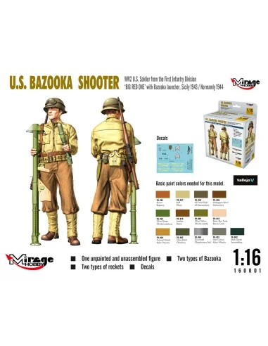 U.S. BAZOOKA SHOOTER, 1/16 - Mirage Hobby 160001