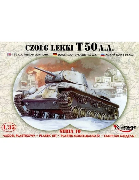 Leichter Panzer T 50 A.A mit Fotoätzteilen, 1/35 - Mirage Hobby 35106