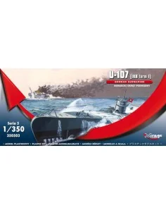 U-107 (IXB turm I) GERMAN SUBMARINE, 1/350 - Mirage Hobby 350503