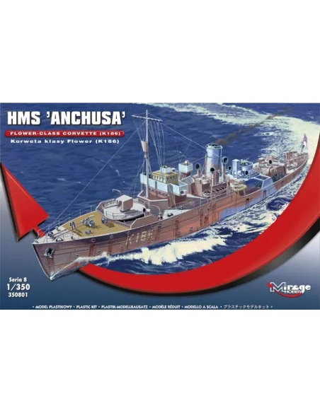 HMS "Anchusa" Flower-Class Corvette K186, 1/350 - Mirage Hobby 350801
