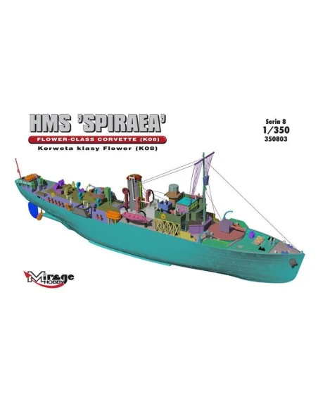 HMS SPIRAEA Flower-Class Corvette (K08), 1/350 - Mirage Hobby 350803