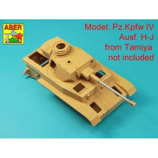 Barrel 75mm 40 L/48 for Pz IVG, H, J without muzzle brake (Tamiya) ...