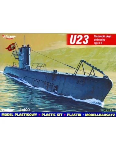 Deutsches U-Boot U 23 Typ IIB, 1/400 - Mirage Hobby 400204